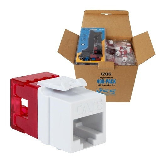 ICC Icc IC107F6VWH Cat 6 Hd Keystone Module White 400 Pk