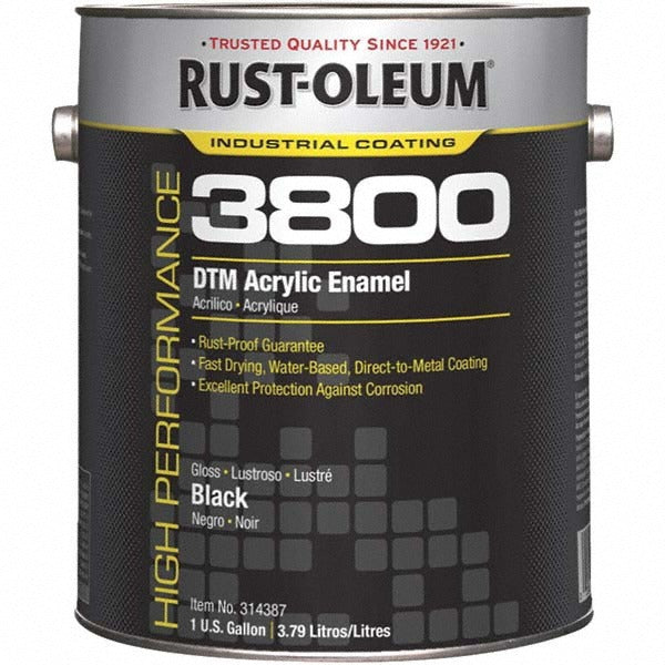 RUST-OLEUM Rust-oleum 314387 Acrylic Enamel Paint Gloss Black 1 Gal