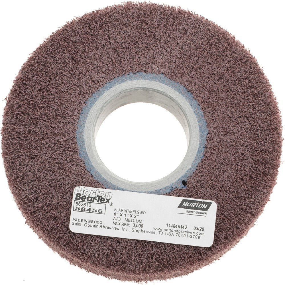 NORTON Norton 66261058456 Flap Wheel 120 Grit 6in Aluminum Oxide