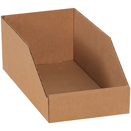 BSC PREFERRED Bsc Preferred BINBIN69K Corrugated Storage Bins Kraft 25 Pack