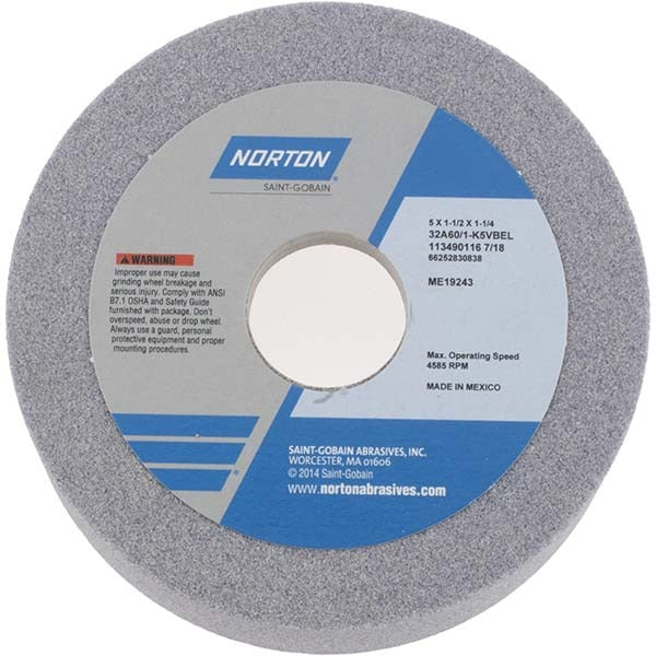 NORTON Norton 66252830838 Type 6 Grinding Wheel 5 in 60 Grit