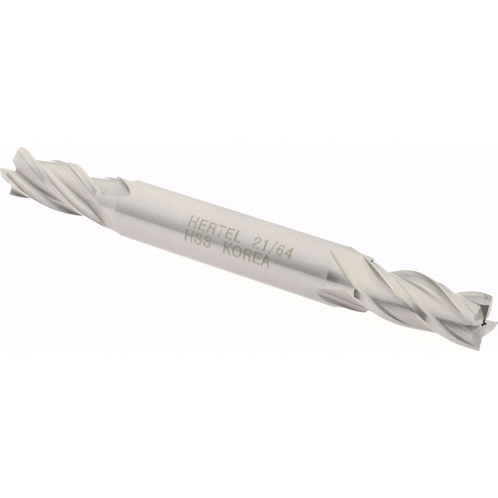 HERTEL Hertel E1051021 Square End Mill 21/64 in 4 Flute Hss