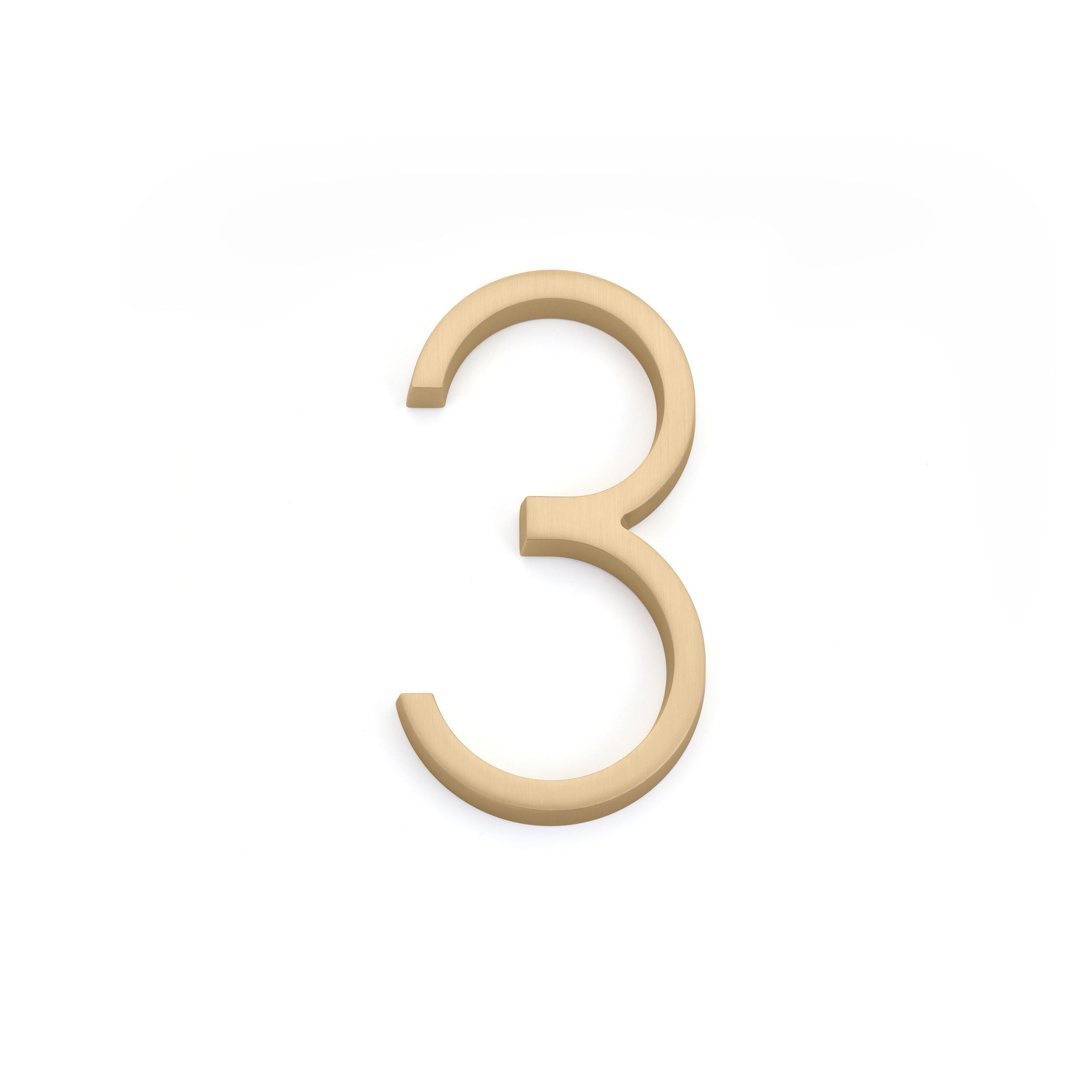EMTEK Emtek 2833US4 Modern 3 House Number Satin Brass