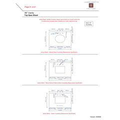 James Martin Vanities 050-S36-CLW-SNK 36 SGL TOP