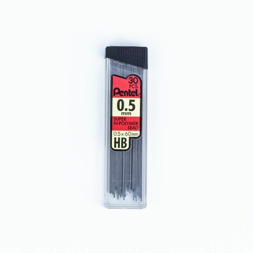 PENTEL Pentel PENC25HB 0.5mm Hb Lead Refill 30-tube Pack