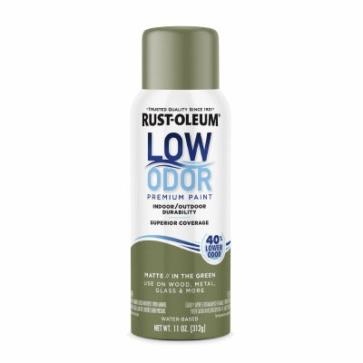 RUST-OLEUM Rust-oleum 388282 Low Odor Spray Paint 11 Oz in the Green