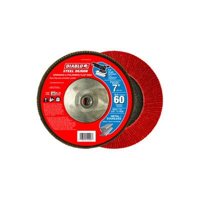 DIABLO Freud DCX070060B01F 7 Inch 60 Grit Flap Disc 2-pack