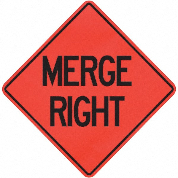 PRO-SAFE Pro-safe 07-800-3115-L Merge Right Triangle Traffic Sign 36in