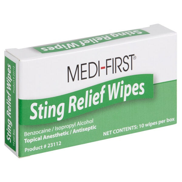 MEDI-FIRST Medi-first 23112 Sting Relief Pads 10 Pack