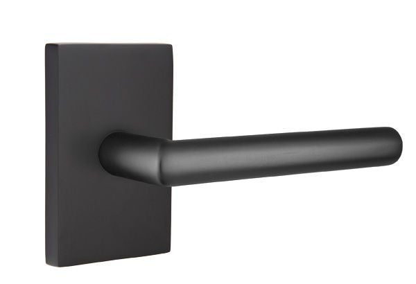 EMTEK Emtek 5112STUUS19LH Stuttgart Lever Passage Flat Black
