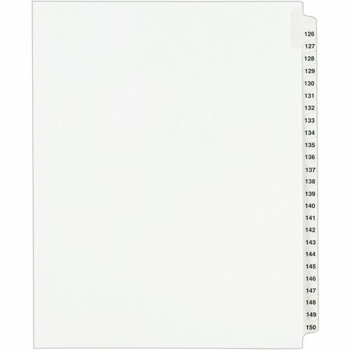 AVERY Avery AVE01335 Index Dividers Tabs 126-150 Unpunched Set 25
