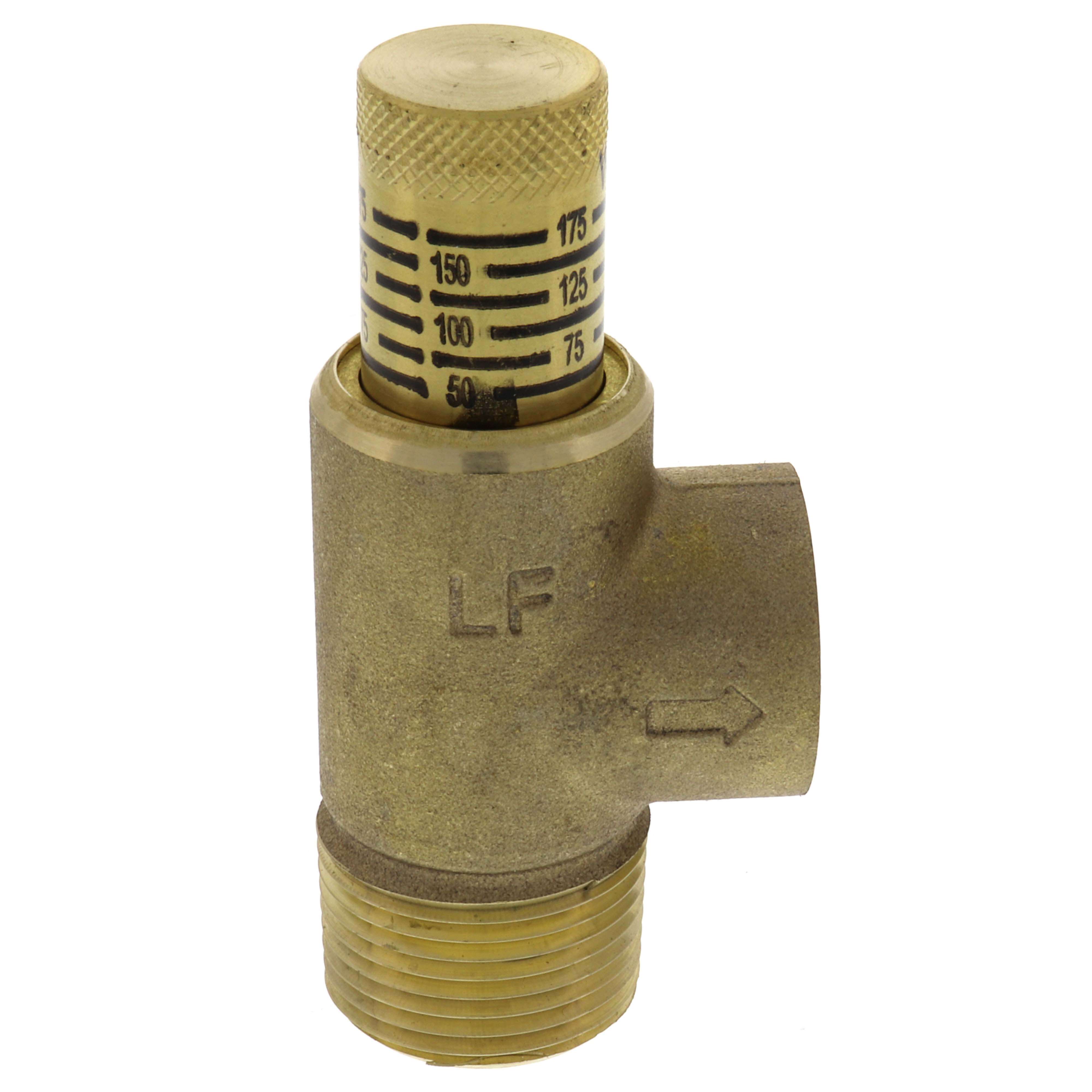 Watts 0556036 Series LF530C 3/4 in. Brass and Rubber Male Threaded x Female Threaded 50-175 psi Pressure Relief Valve