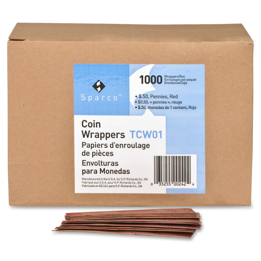 SPARCO Sparco SPRTCW01 Flat Coin Wrappers (Pack 1000)