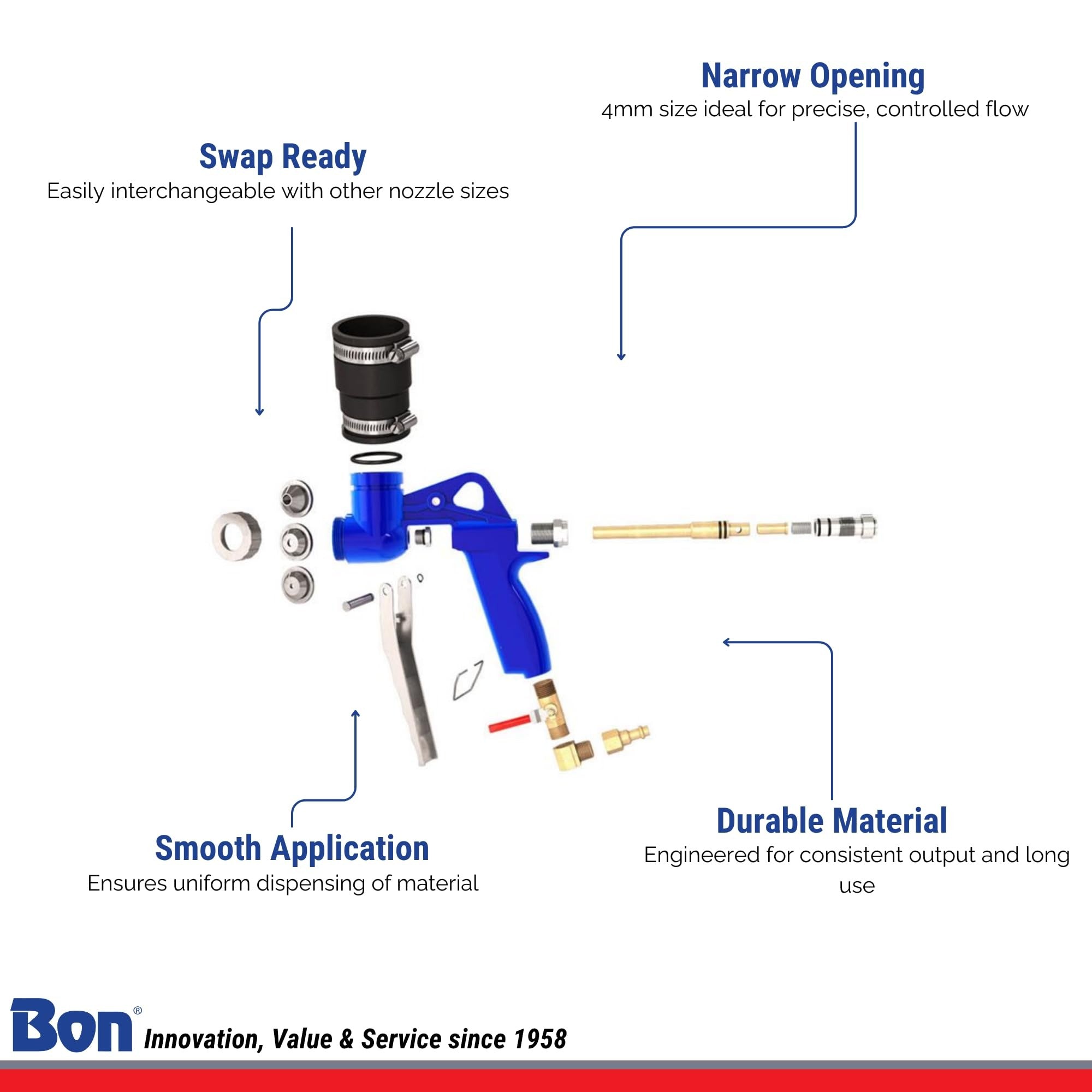 BON TOOL Bon Tool 50-713 Replacement 8mm Spray Nozzle