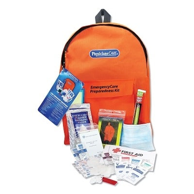 FIRST AID ONLY First Aid Only 90123 Emergency Preparedness 1-Day Backpack 43-Piece
