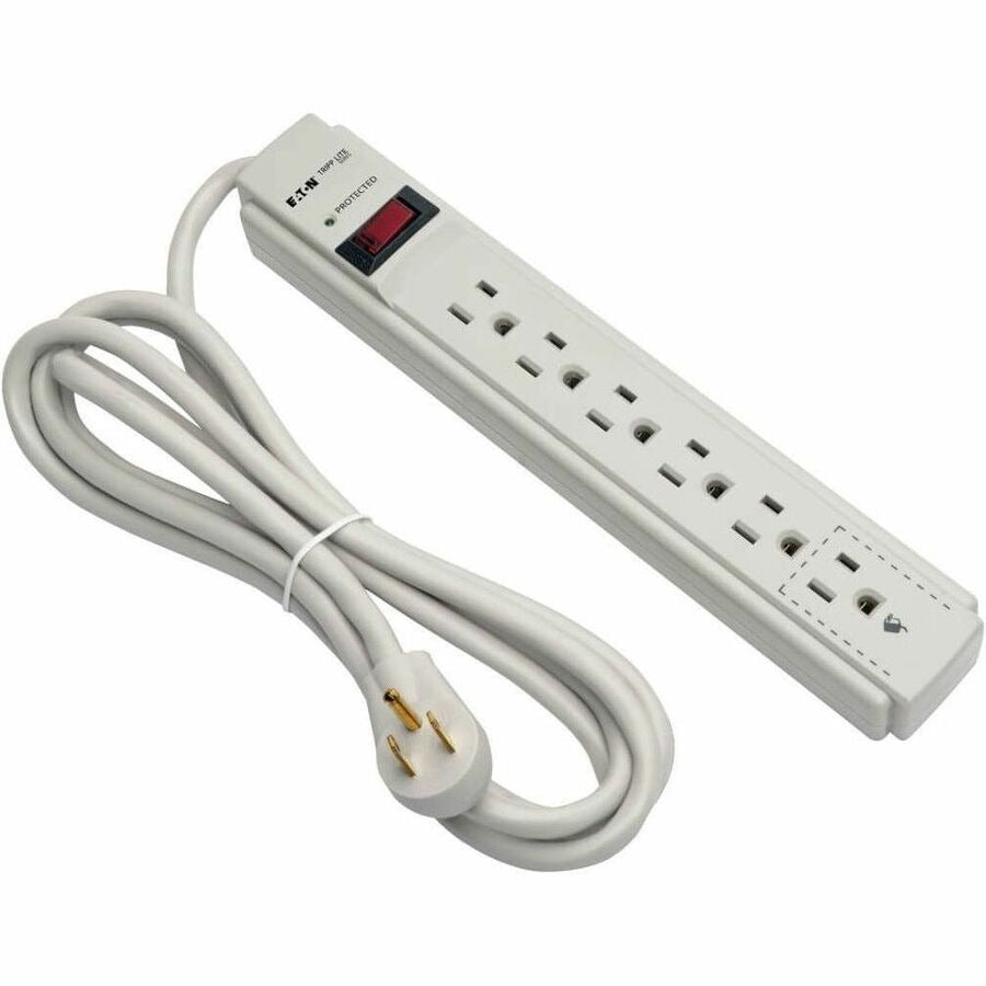 EATON Eaton TRPTLP608 Protect It! Surge Suppressor 990 Joule (6 Outlets, 8 ft Cord, Flat Plug) TLP608