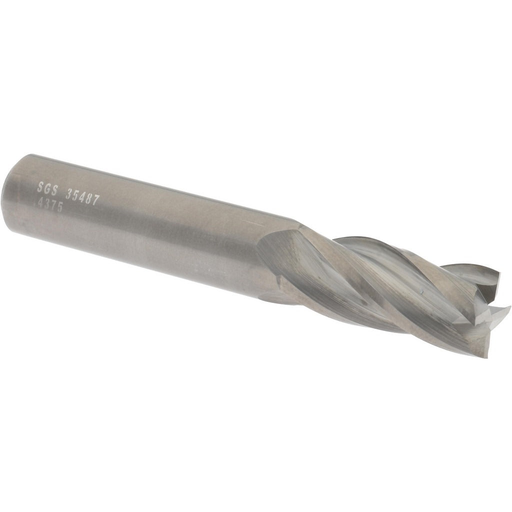 KYOCERA SGS PRECISION TOOLS Sgs 35487 Square End Mill 7/16 Inch 4 Flute Solid Carbide