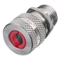 Hubbell SHC1015 1/2 Inch Male Threaded 0.19 to 0.25 Inch Machined Aluminum Straight Cord Connector