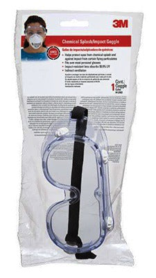 3M 3M 91252H1-DC-10 Chemical Splash Impact Goggle 10 Pack