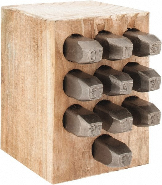C H HANSON C.h. Hanson 21087 Double Digit Number Stamp Set 10 Pc