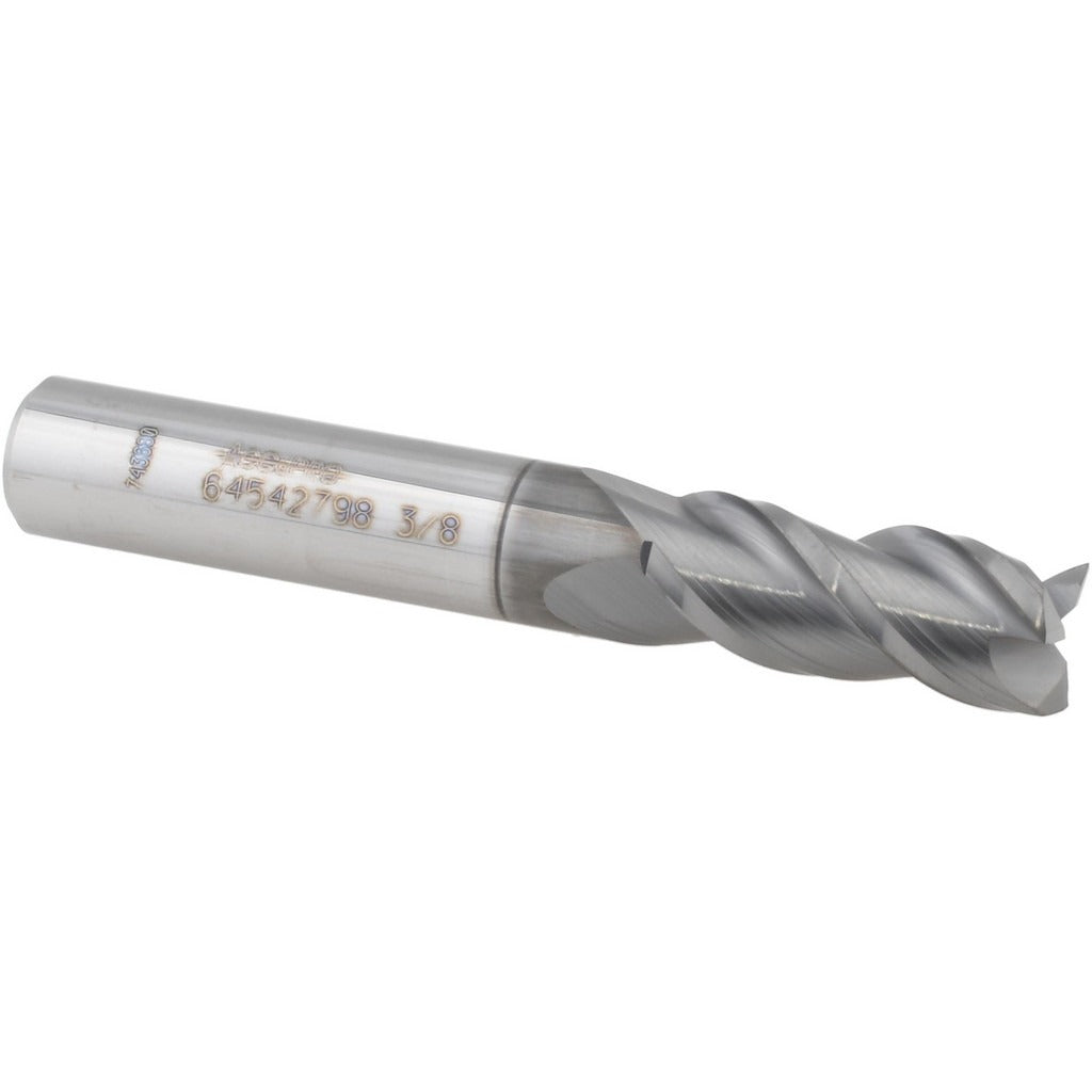 ACCUPRO Accupro 12178889 Square End Mill 3/8 in 3 Flute Carbide