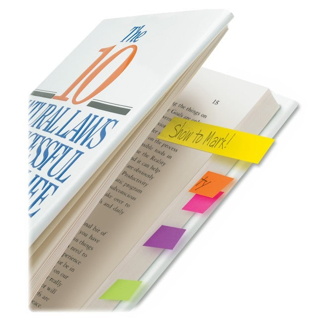 3M 3M MMM6705AU Post-it page markers 0.5 inches x 2 inches rectangle (500 pack)
