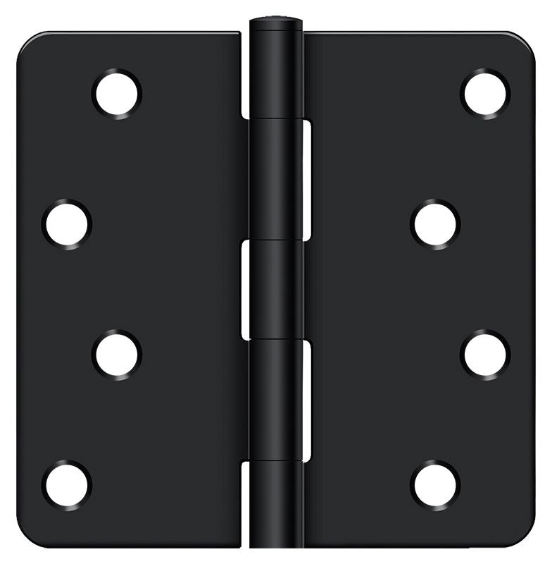 DELTANA Deltana S44R41B 4x4 Radius Corner Hinge Flat Black