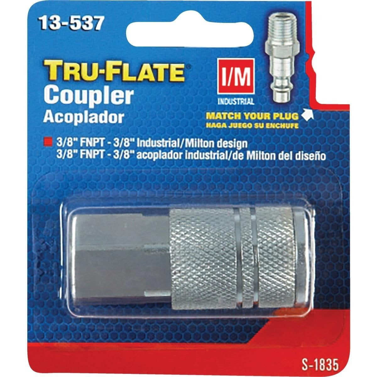 TRU-FLATE Highline Warren 13-537 Push-to-connect 3/8 in Fnpt Coupler