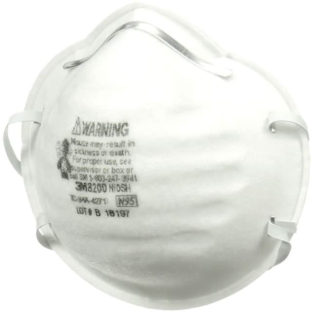 3M 3M MMM8200 N95 Particle Respirator 8200 Mask (20/Box)
