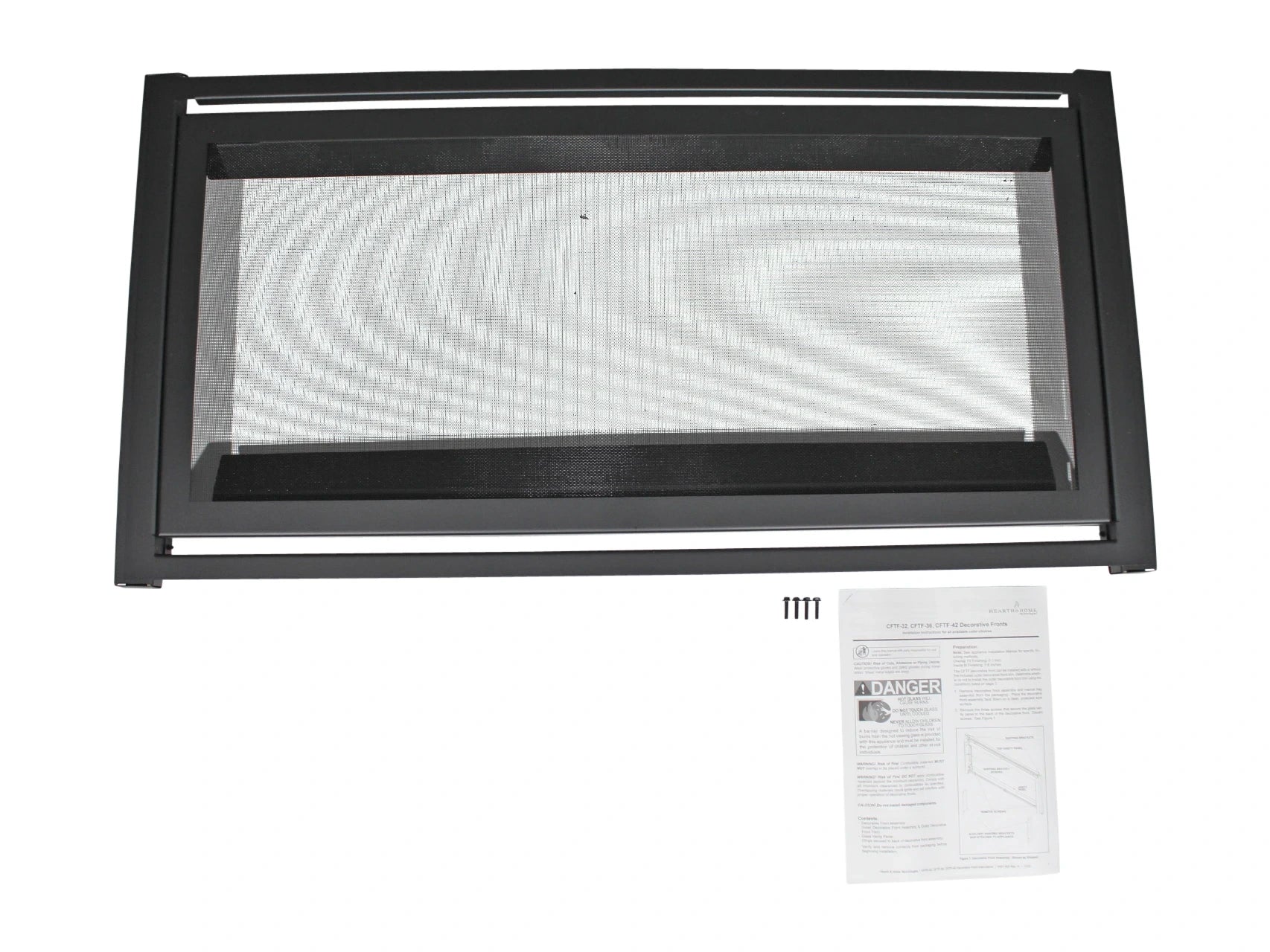 HEAT & GLO Heat Glo CFTF-36-BK Clean Face Trim Kit Black