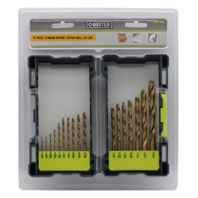 DISSTON CO Disston Company 647386 Titanium Nitride Drill Bit Set 17 Pc