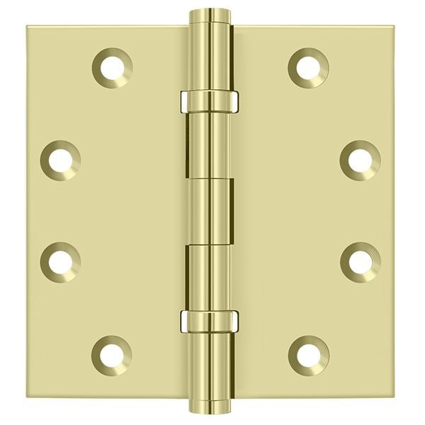 DELTANA Deltana DSB45B3-UNL Square Hinge Ball Bearing Bright Brass