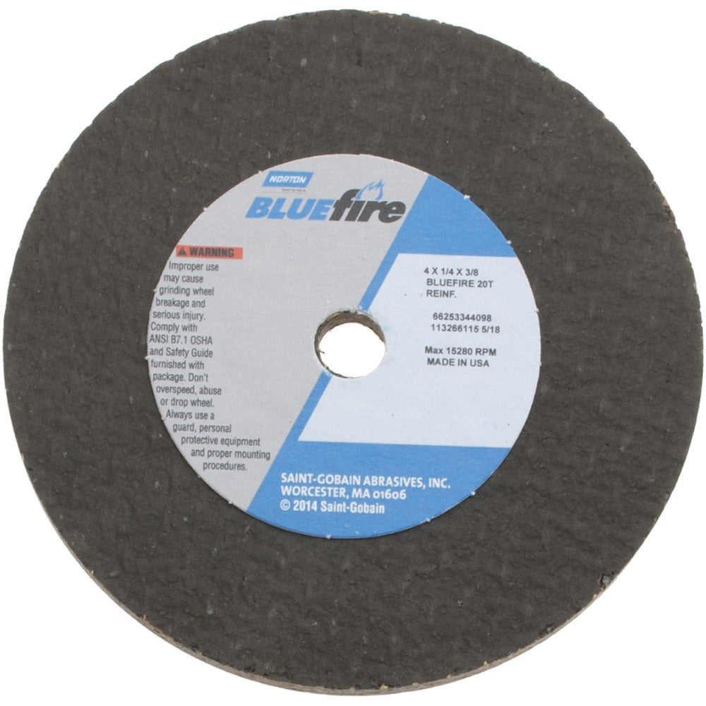 NORTON Norton 66253344098 Surface Grinding Wheel 20 Grit 4 in