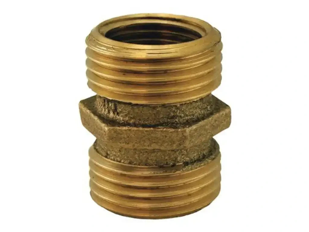 EZ-FLO Ez-flo 20353 Brass Garden Hose Adapter 3/4 in Male X Male