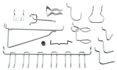 NATIONAL HARDWARE National Mfg N112-062 47pc Zinc Pegboard Hook Kit
