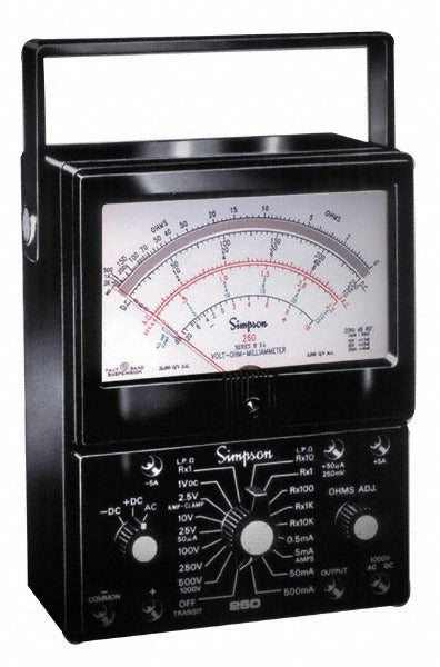 SIMPSON ELECTRIC Simpson Electric 12211 Analog Multimeter 1000V 5A