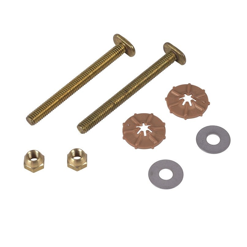 Oatey 90-907 Johni Quick Bolts Extra-Long Toilet Bolts For Toilet Mounting and Eliminating Fall-Through & Wobble 5529