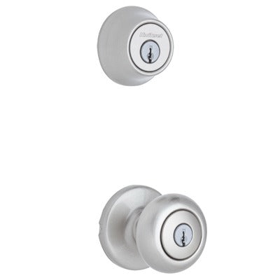 KWIKSET Kwikset 690CV 15 Cp K6 Cove Entry Combo Pack Satin Nickel