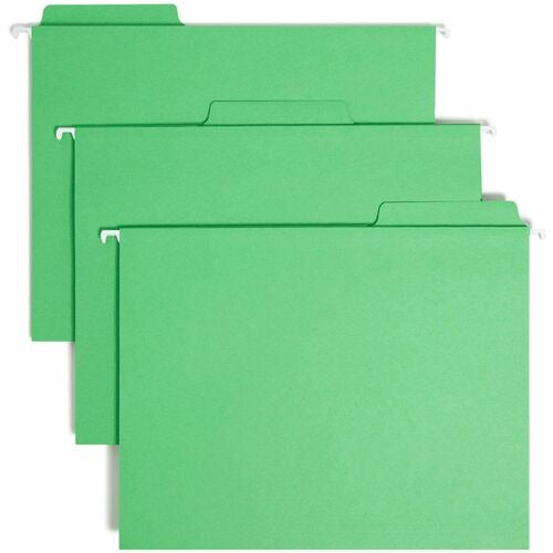 SMEAD Smead SMD64098 Hanging File Folder 1/3-cut Tab Green 20-pack