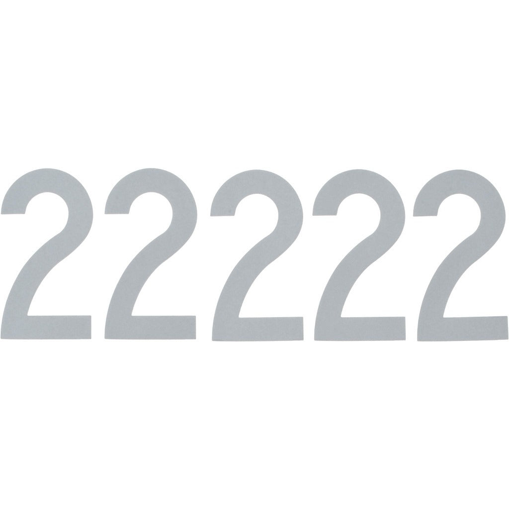 STRANCO Stranco DWR-3-2-5 Number Label 3 in High Char 2 5 Pack
