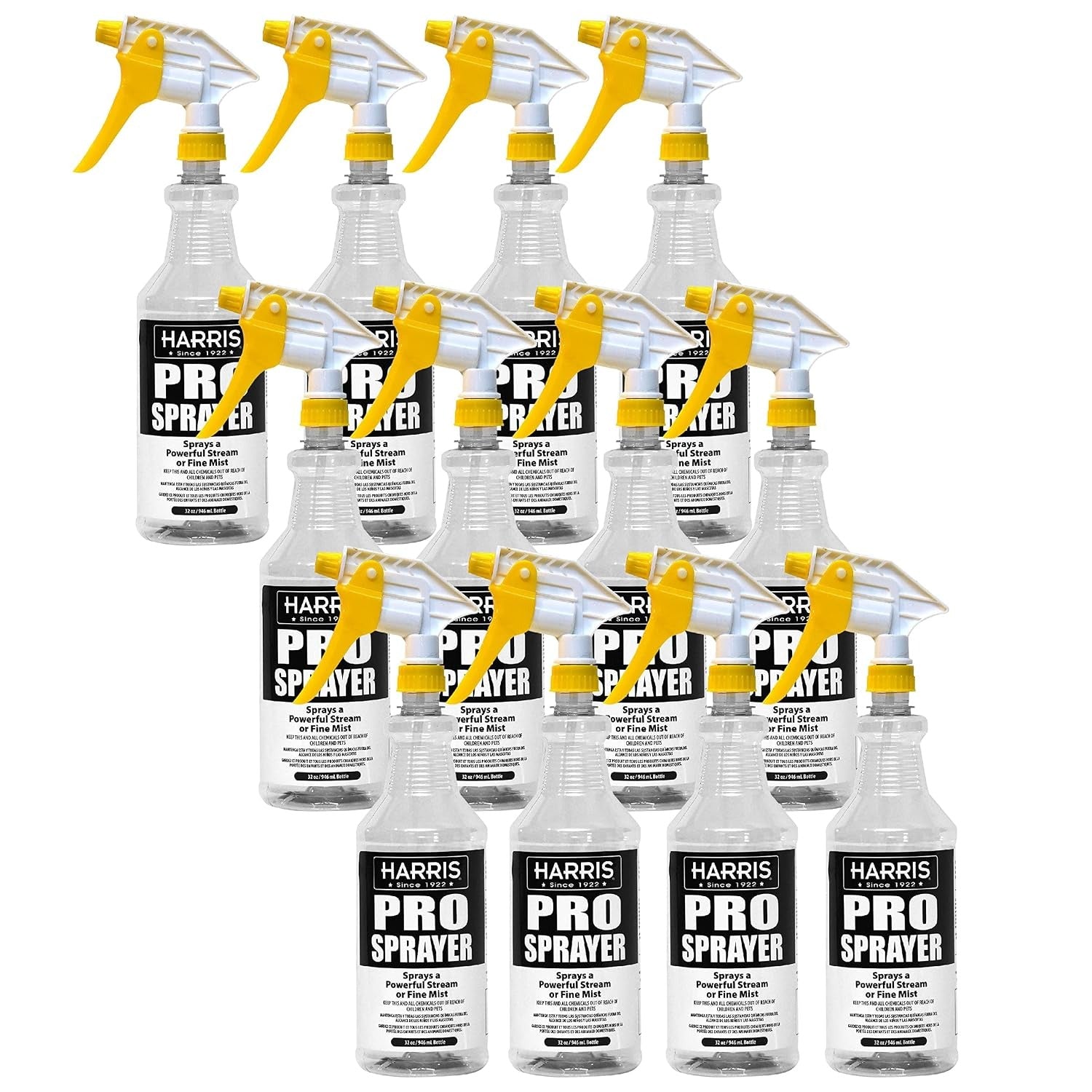 HARRIS Harris PRO-32 Professional Spray Bottle 32 oz (12-Pack)