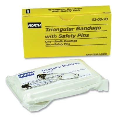 Honeywell North 20370 Triangular Bandage 40 Inches White Cotton Cloth