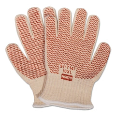 Honeywell North 51/7147 Grip N Hot Mill Nitrile Coated Gloves Natural White Medium