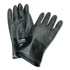 Honeywell B131R/9 Chemical Resistant Butyl Gloves, Size 9, 13 mil, Black, Grip-Saf Finish