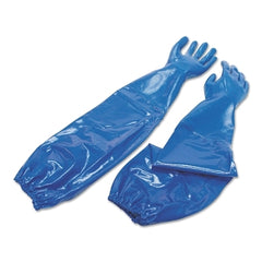 Honeywell North NK803ES/11 Nitri-Knit Supported Nitrile Gloves, Elastic Cuff, 11, Blue