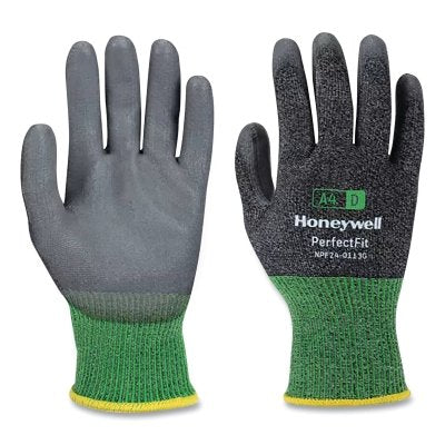 Honeywell NPF24-0113G-9/L New Perfect Fit Gloves 13 ga PU A4/D 9/Large Gray