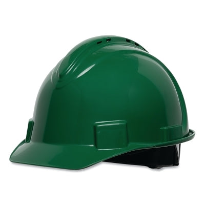 Honeywell NSB11004 Short Brim Hard Hat 4-Point Ratchet Vented Green