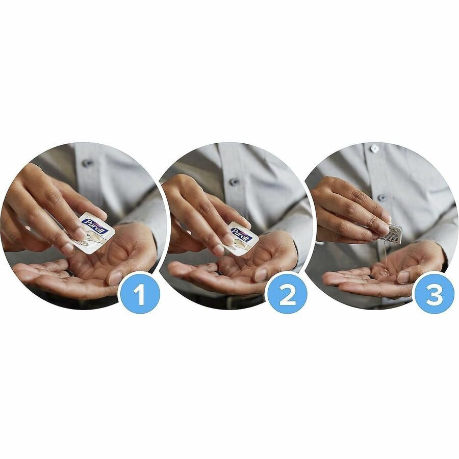 GOJO Purell GOJ9630125CTN Advanced Hand Sanitizer Gel Packets (125 Pack)