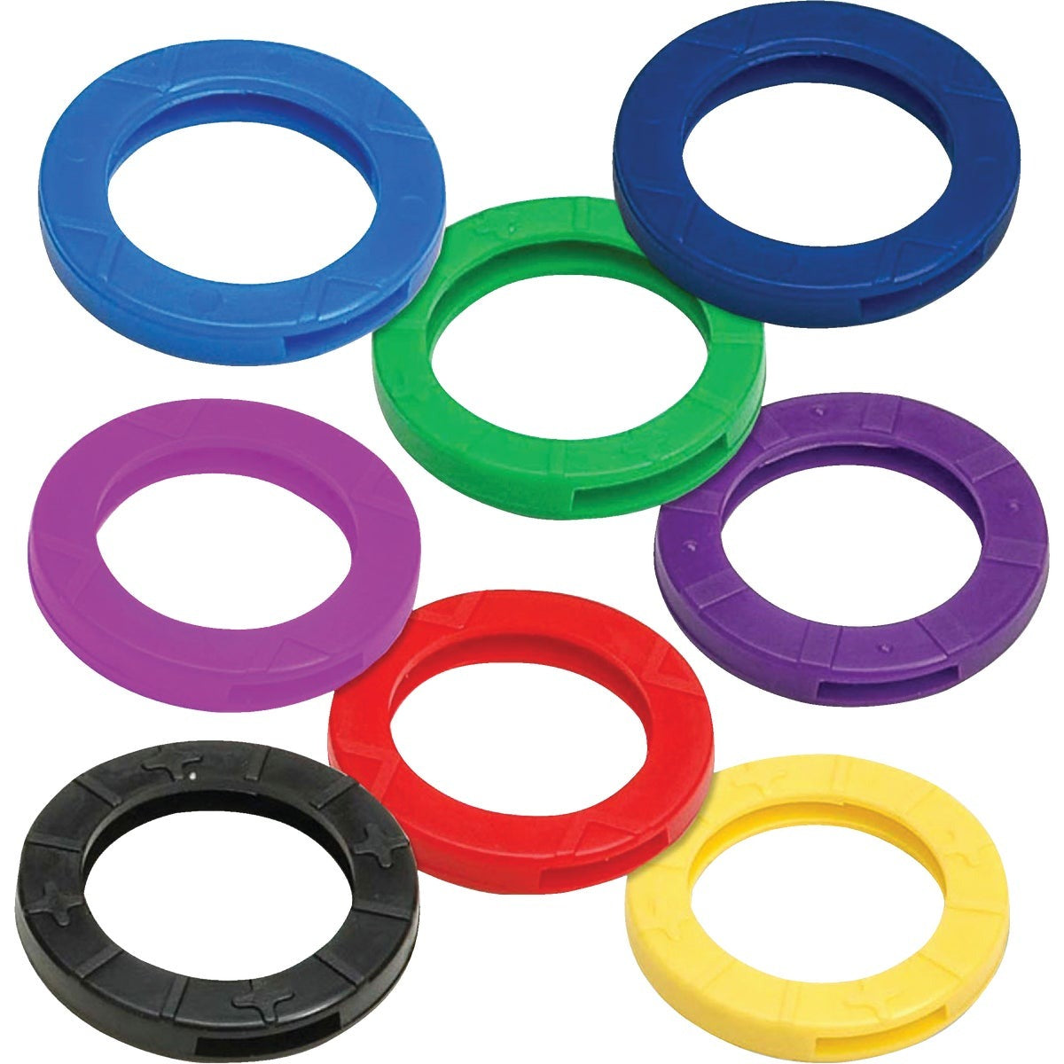 LUCKY LINE Lucky Line 16704 Key Identifier Rings 4 Pack