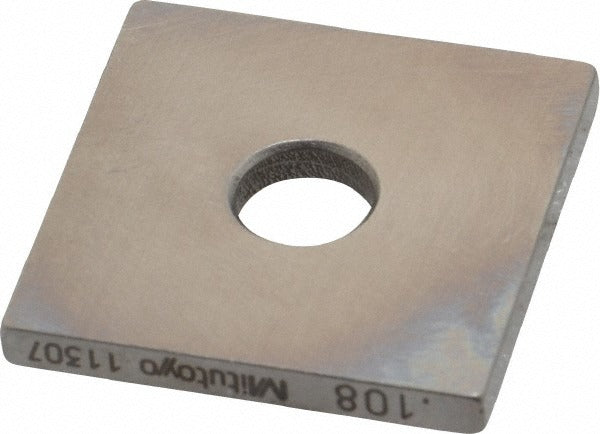 MITUTOYO Mitutoyo 614148-531 Square Steel Gage Block 0.108 in